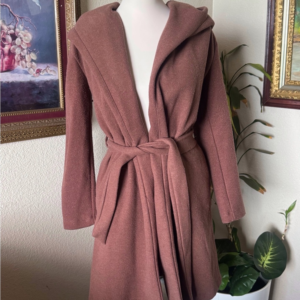 Cozy Brown Belted Coat